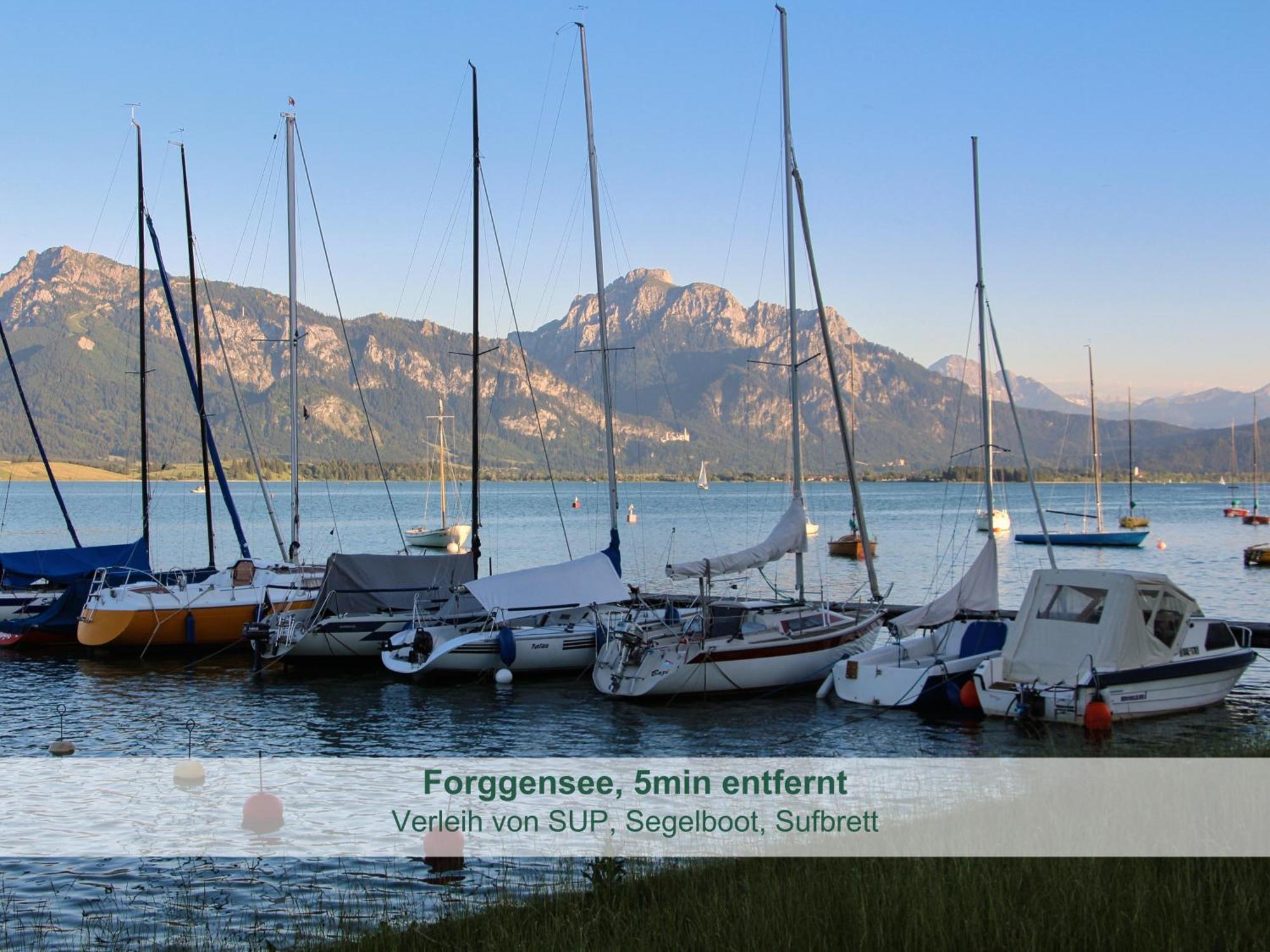 Chalet - Ferienwohnungen - Biohof Stoeger - Panoramasuedbalkon - Grandiose Aussicht Auf See, Berge Und Schloss Neuschwanstein Rieden Extérieur photo